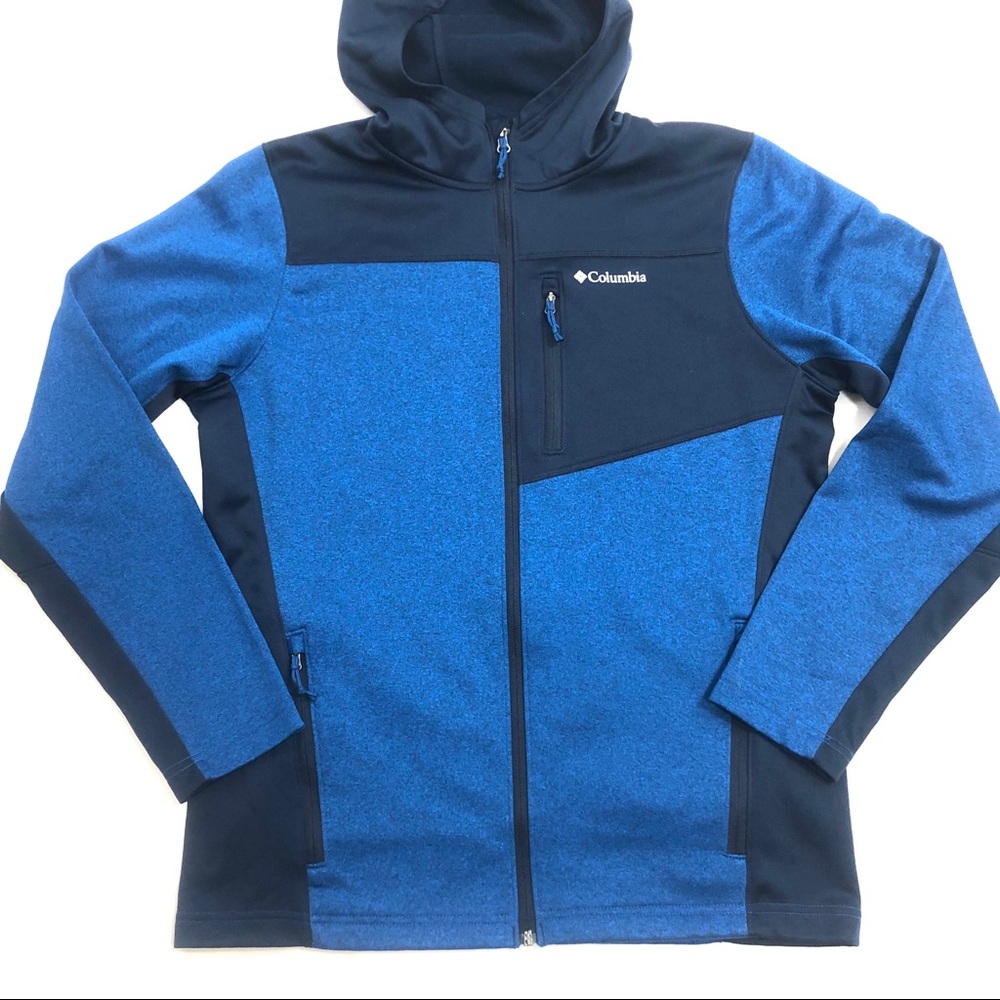 NWOT Men’s Columbia Blue Hooded Jacket Size S